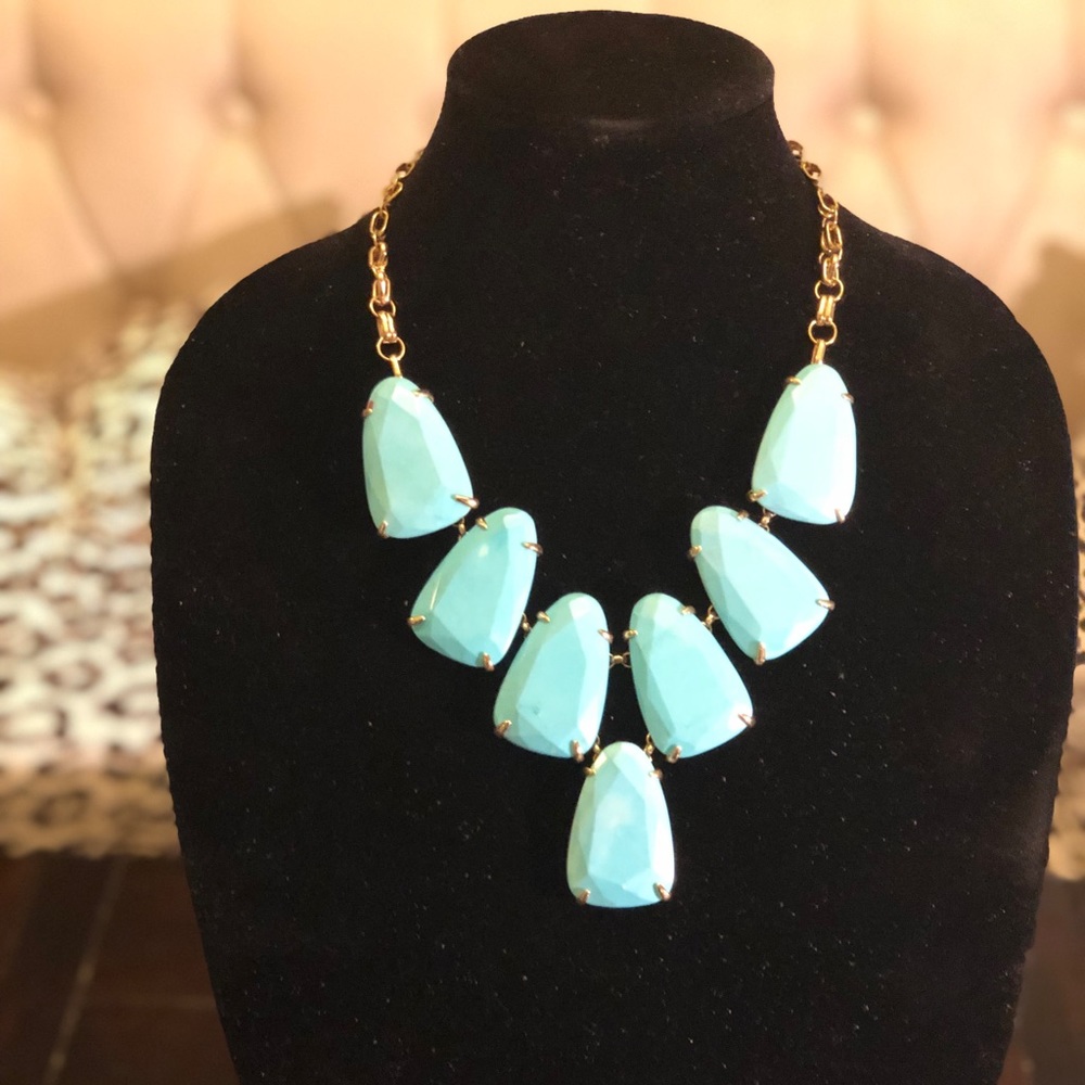 Kendra Scott Harlow Turquoise Statement Necklace